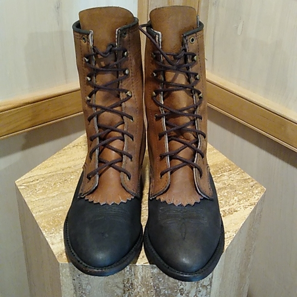 Abilene vintage 2 tone Women’s packer boots 9.5 - Picture 5 of 8